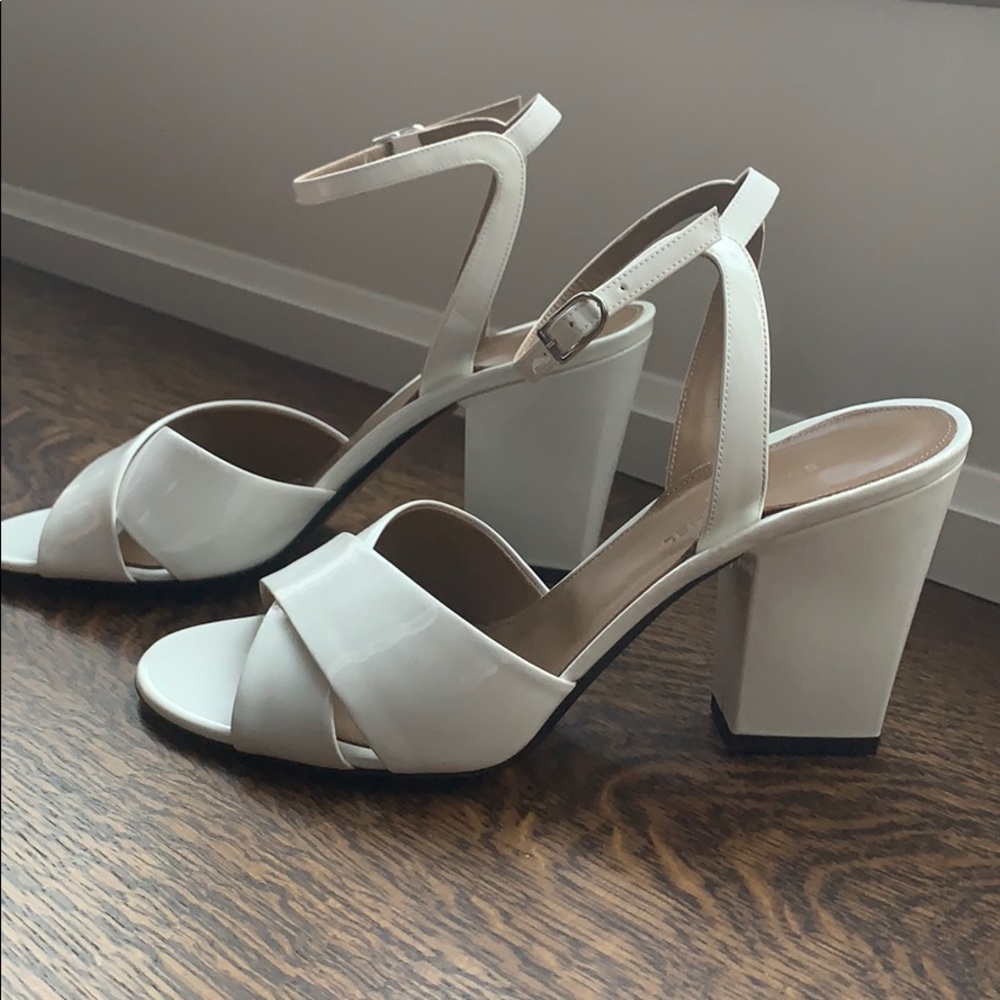 NEW Sonia Rykiel white patent leather sandals